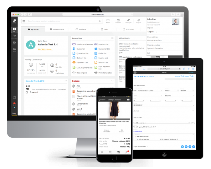 Porta la tua azienda sul web con servizi Cloud come magazzino e fatturazione online