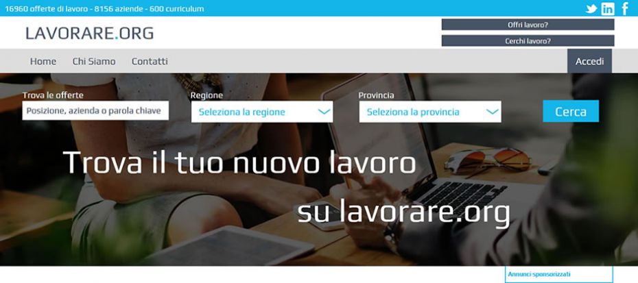 Lavorare.org: Annunci per chi offre e per chi cerca lavoro da oltre 20 anni.