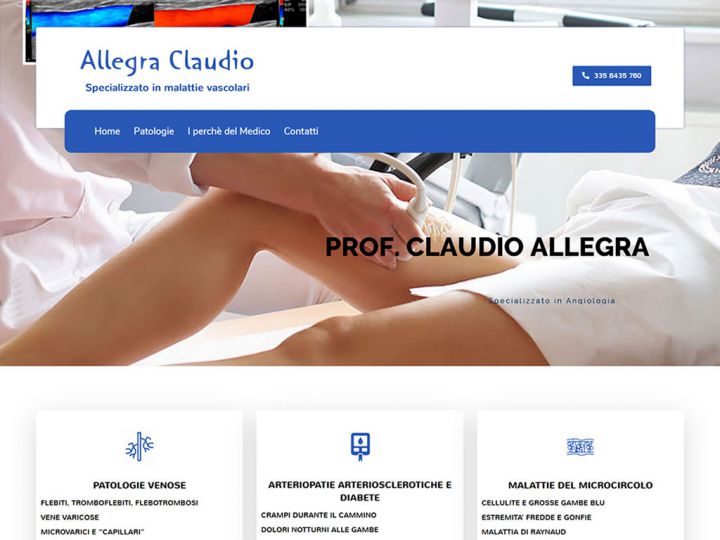 Prof. Claudio Allegra, Angiologo a Roma